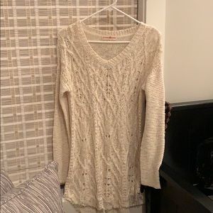 Cream long sweater